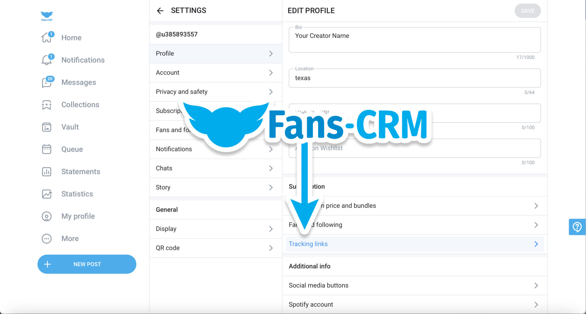How to create a tracking link on OnlyFans? - Fans-CRM