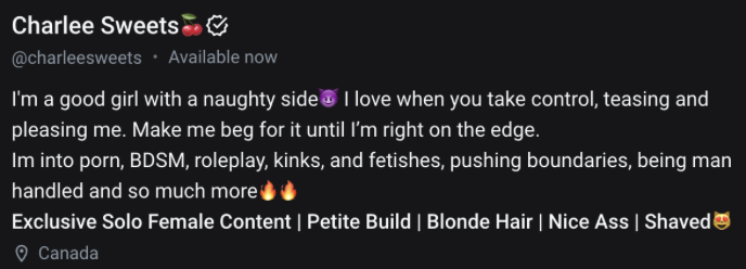 How to create OnlyFans welcome bio