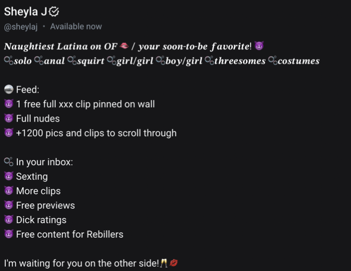 OnlyFans Bio Ideas 2024